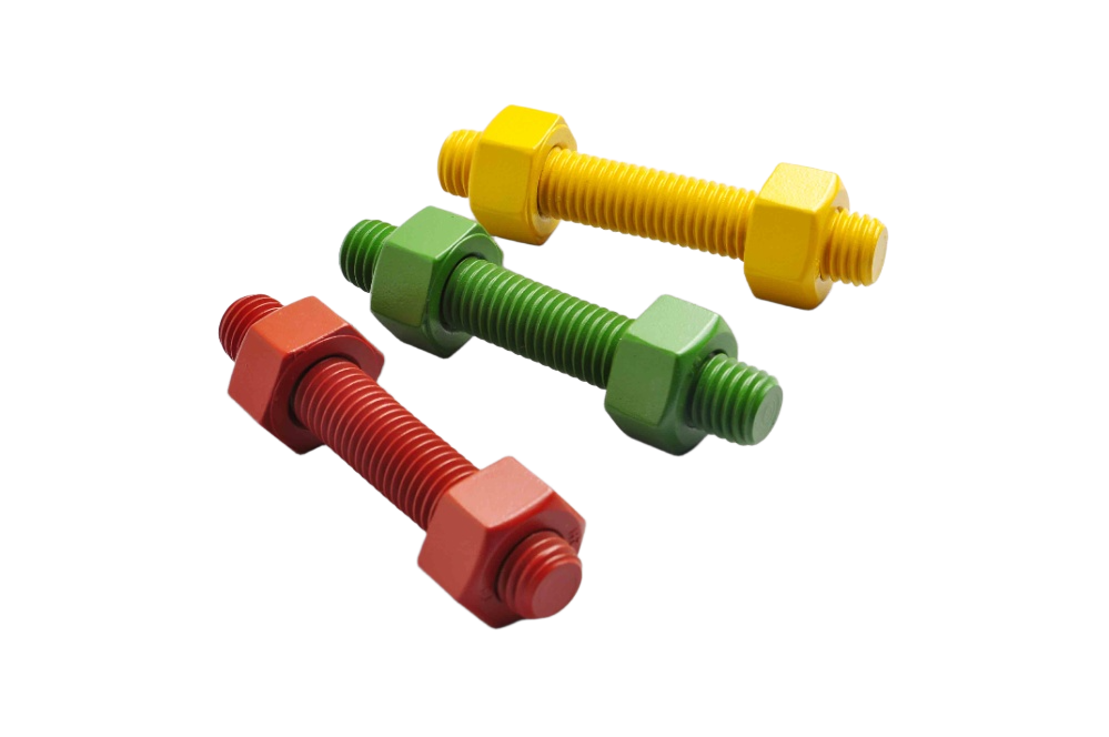 PTFE/特氟龙涂层螺纹杆配螺母